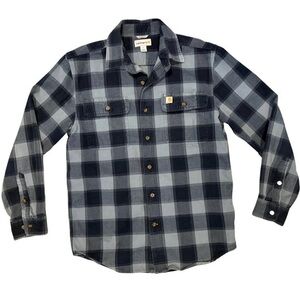 Carhartt Loose Fit Heavyweight Flannel Long-Sleeve Plaid Shirt – Size Small